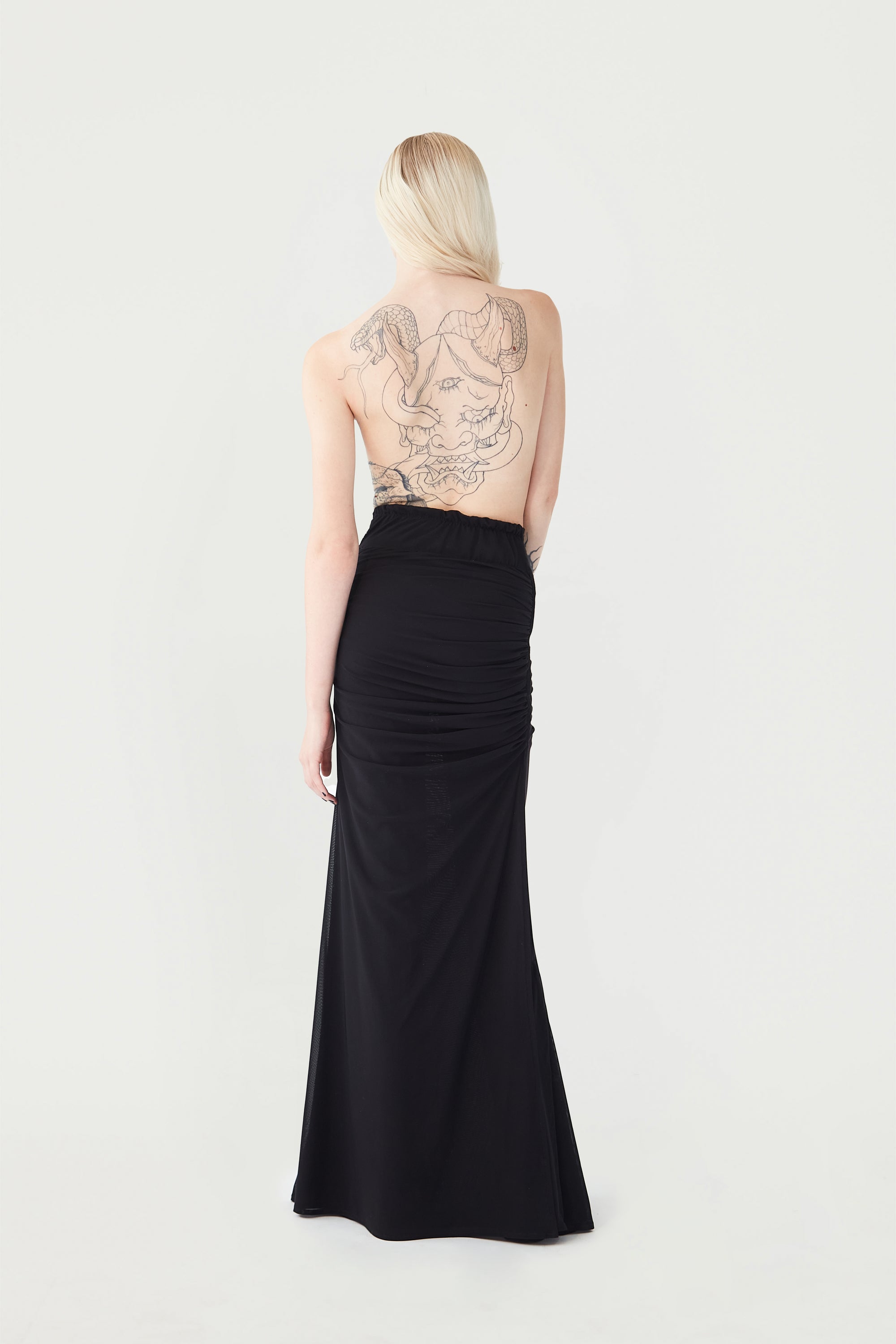 Draped Maxi Skirt