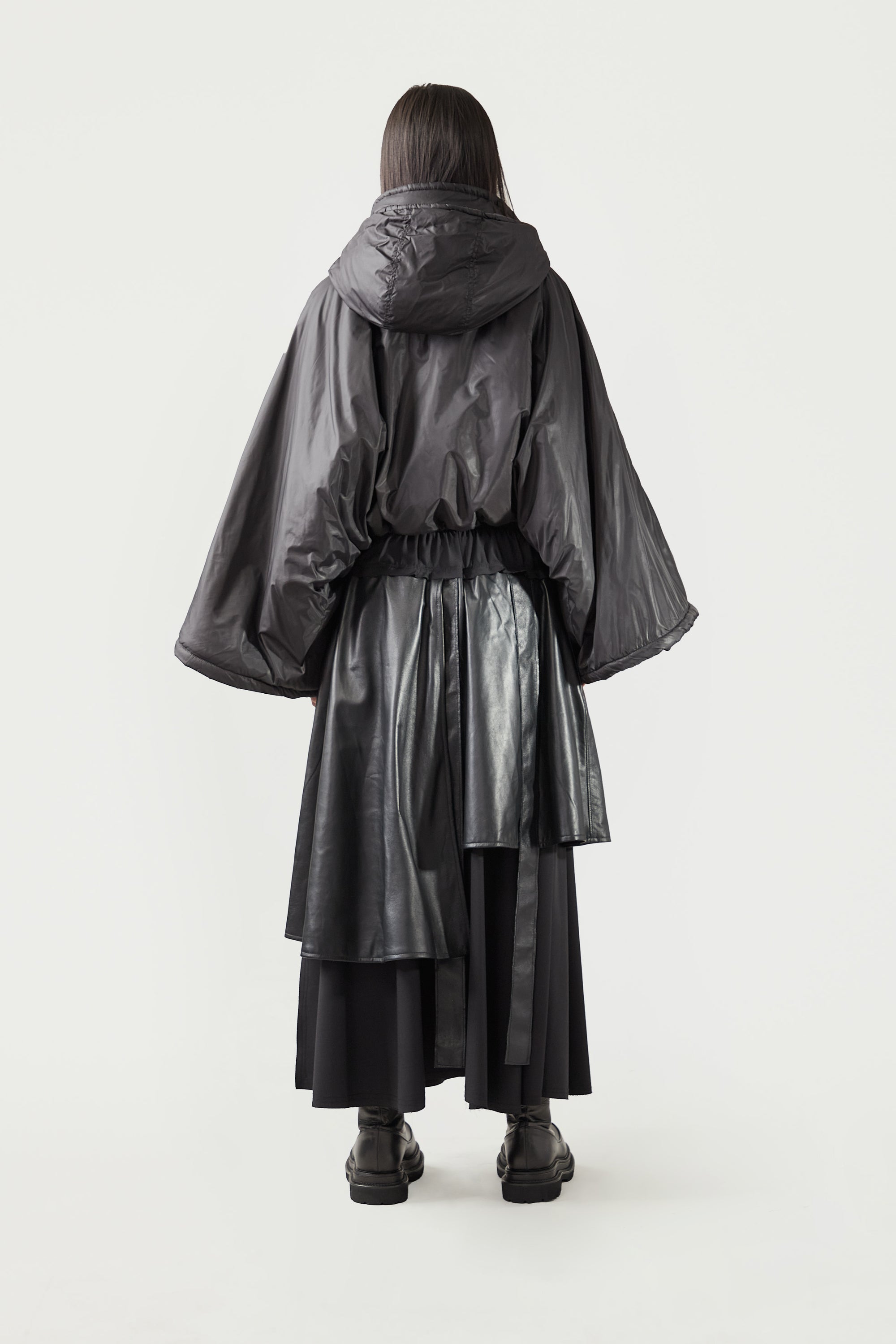 Panelled Skirt - Leather