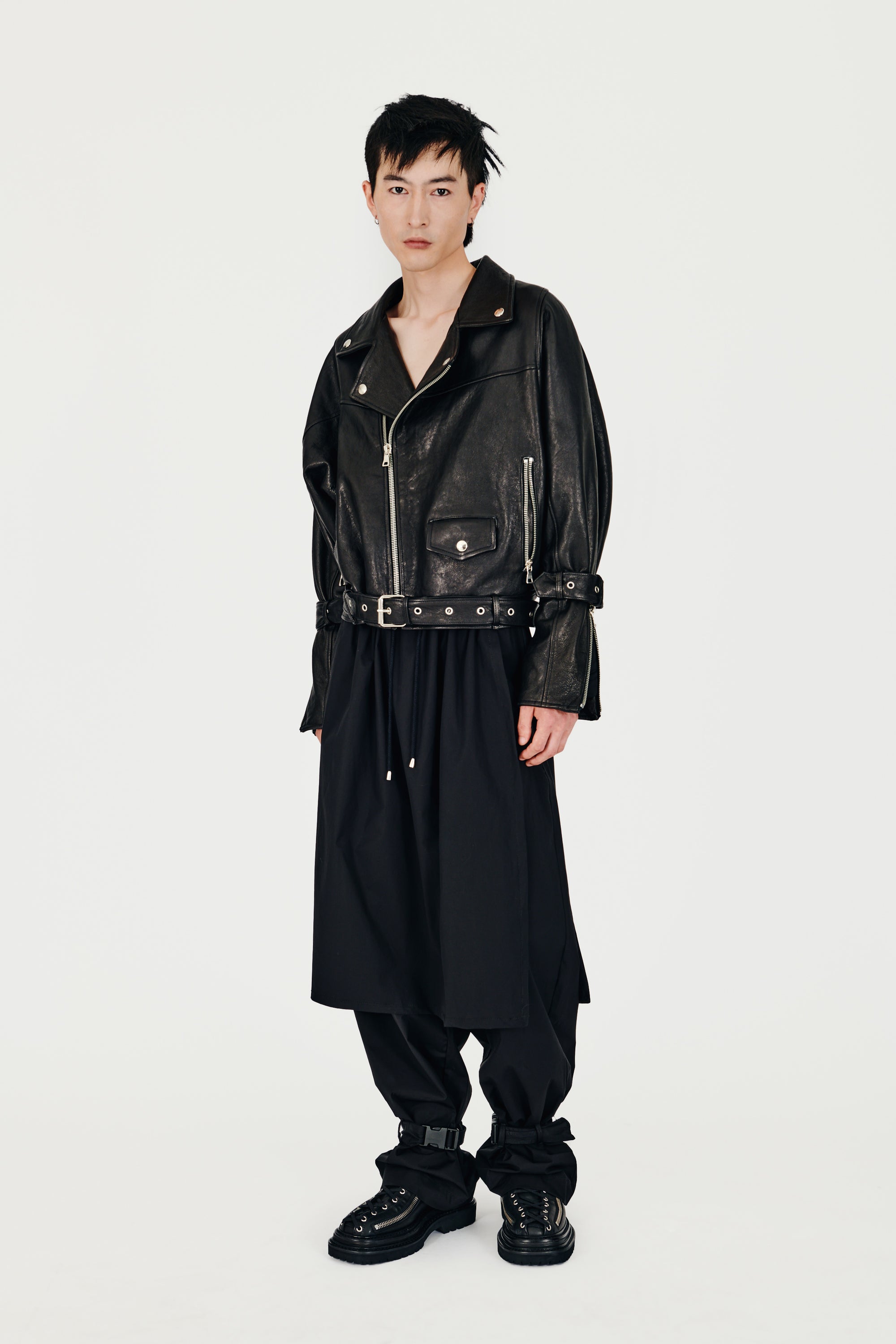 Zipped Biker Jacket