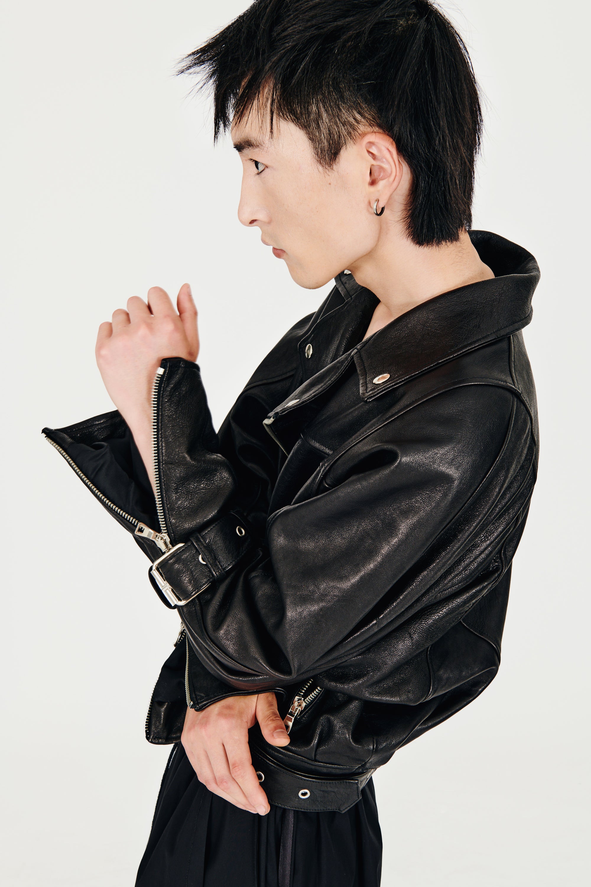 Zipped Biker Jacket