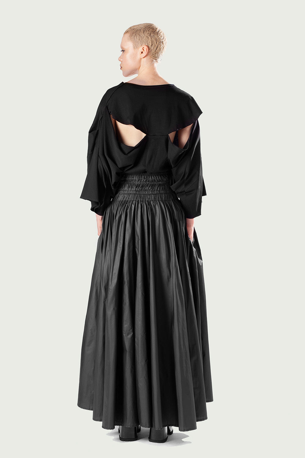 Drawstring Maxi Skirt