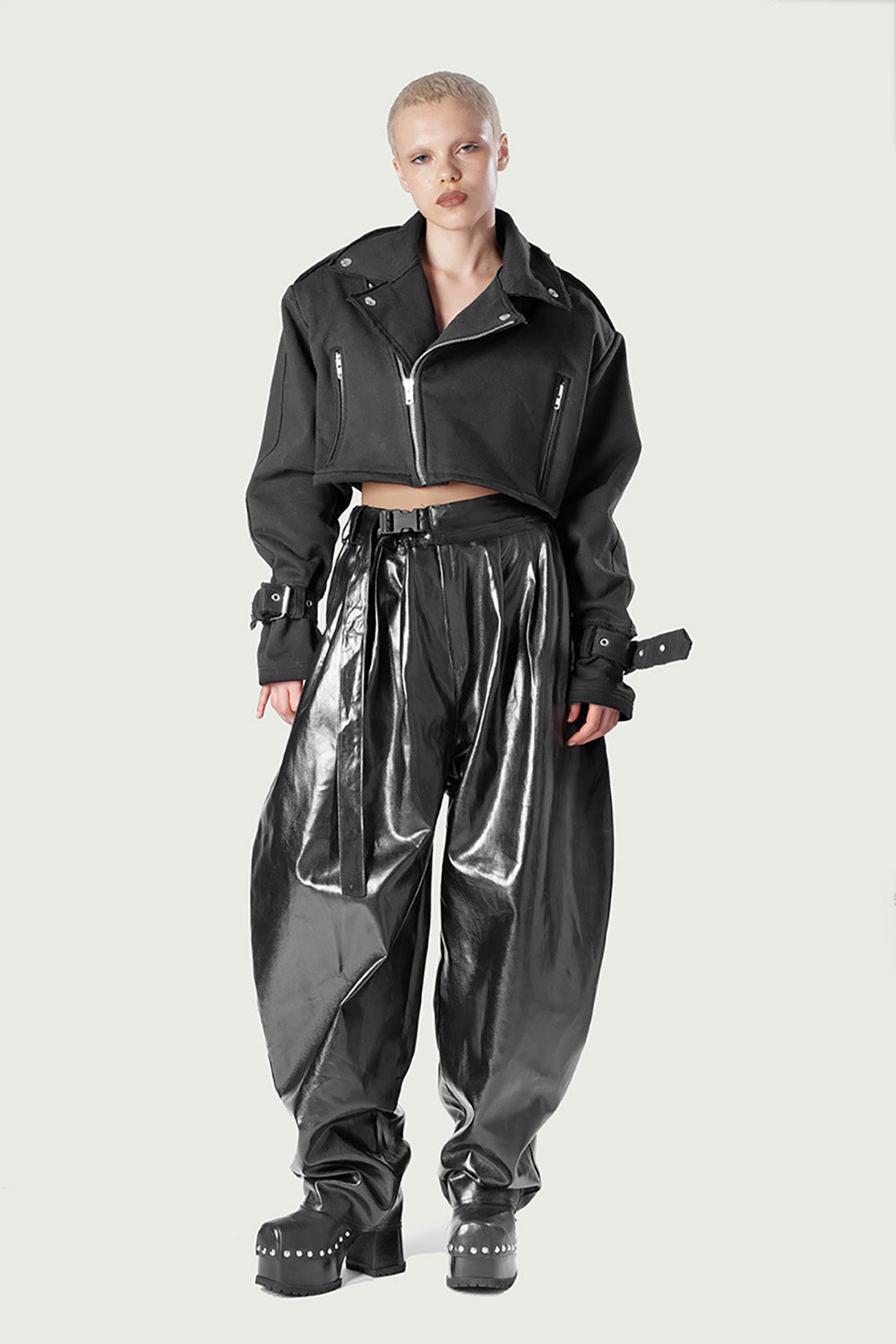 The Bubble Pants – Glossy Black