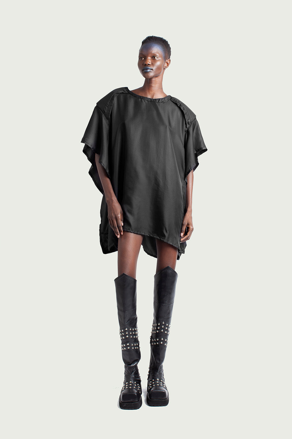Sculpted Silk Dress