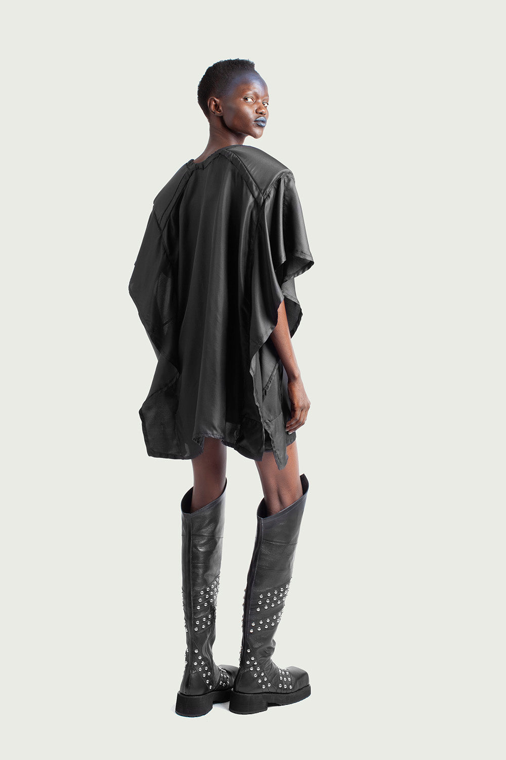 Sculpted Silk Dress