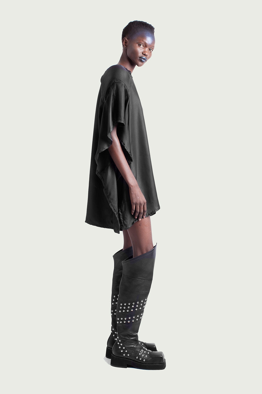 Sculpted Silk Dress