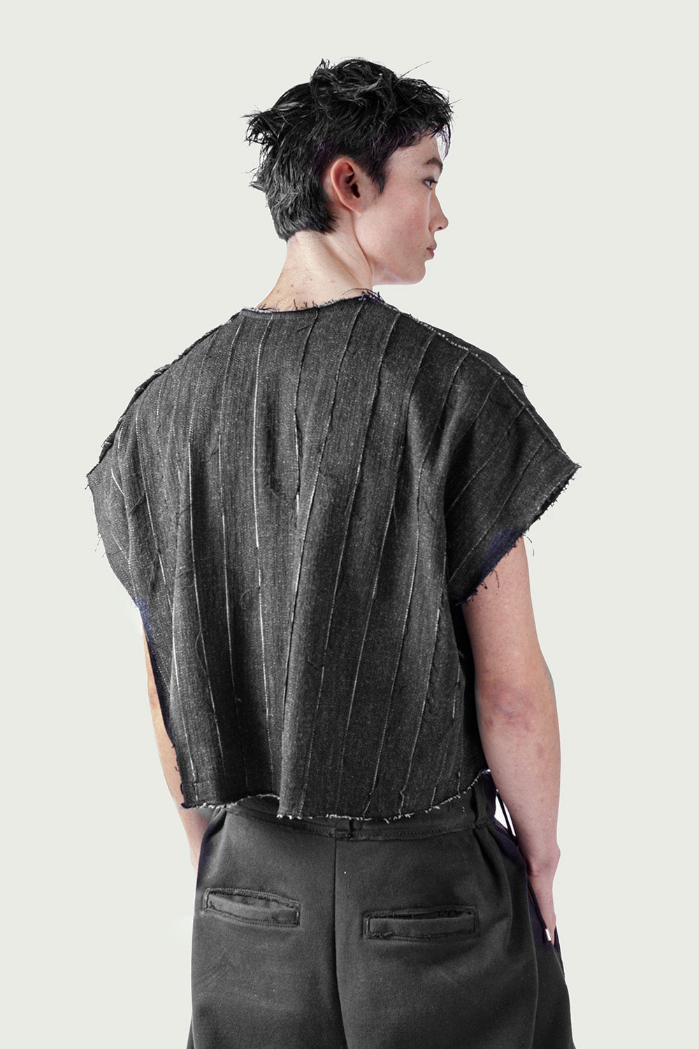 Strapped Denim Vest