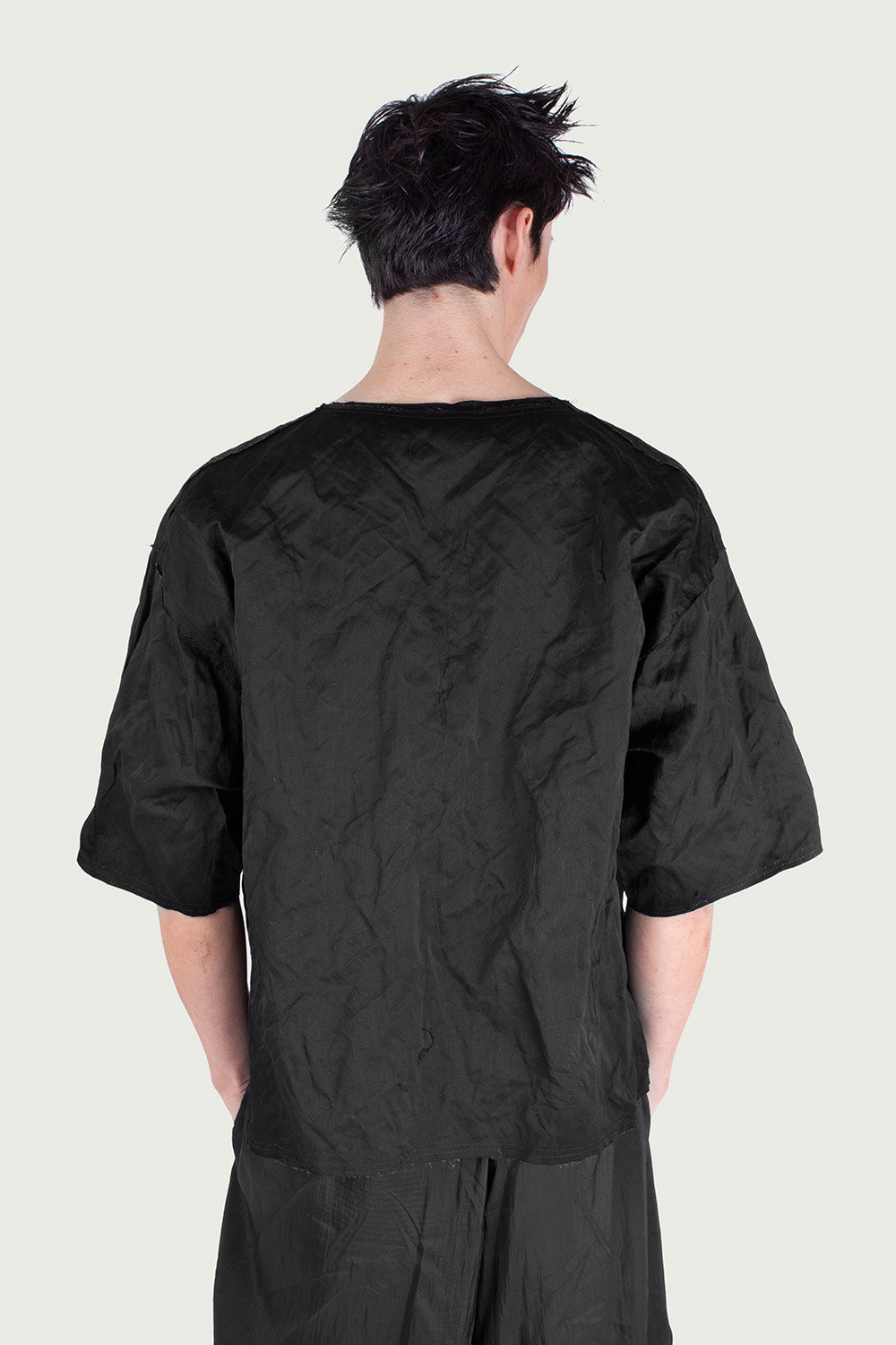 Cropped Metallic T-Shirt