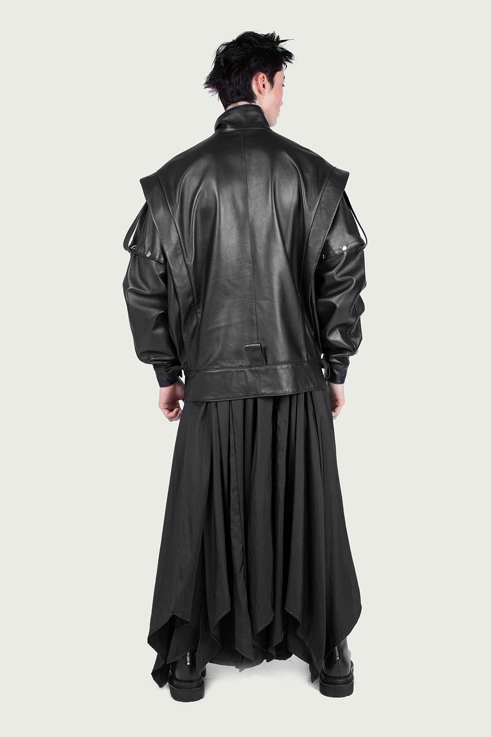 Simon Oversized Leather Jacket