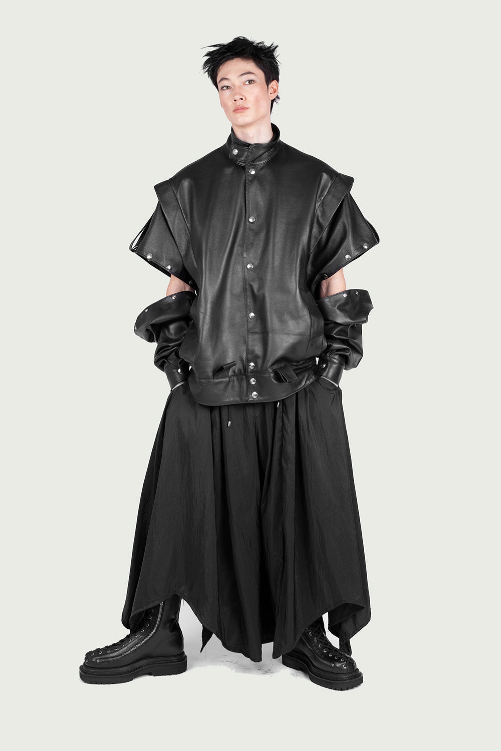 Simon Oversized Leather Jacket