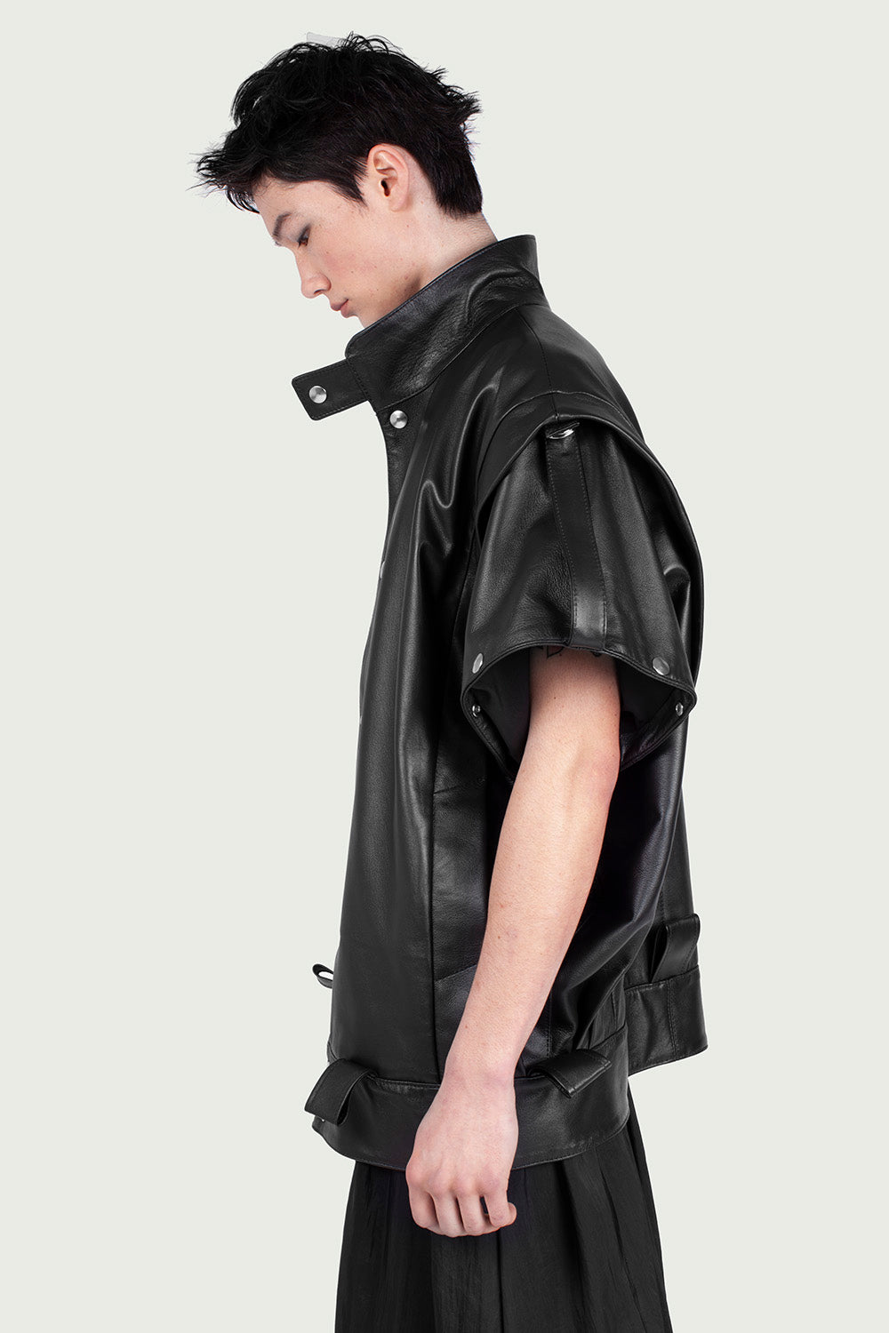 Simon Oversized Leather Jacket