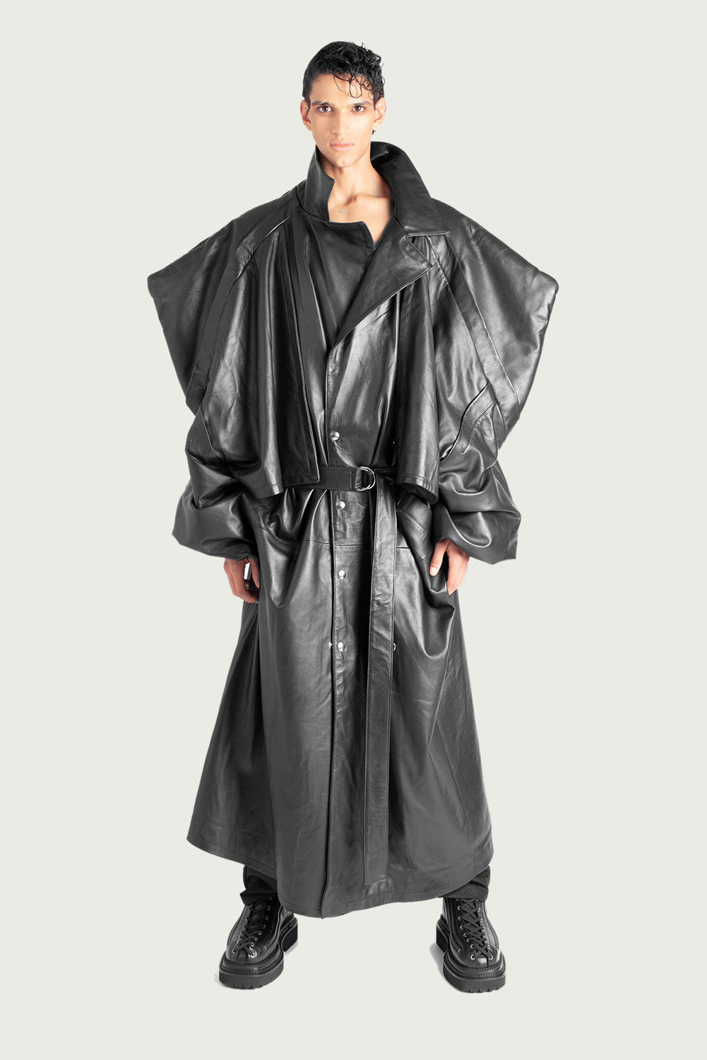 1101 — LEATHER TRENCH