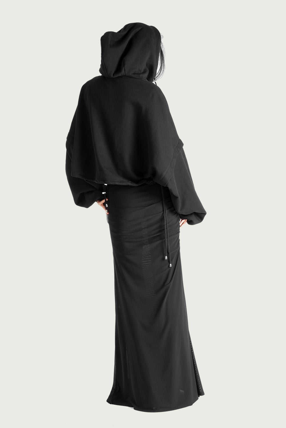 Draped Maxi Skirt